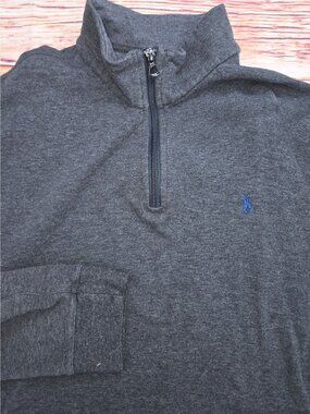 Polo Ralph Lauren Mens Gray 1/4 Zip Tech-Fleece Sweater XL